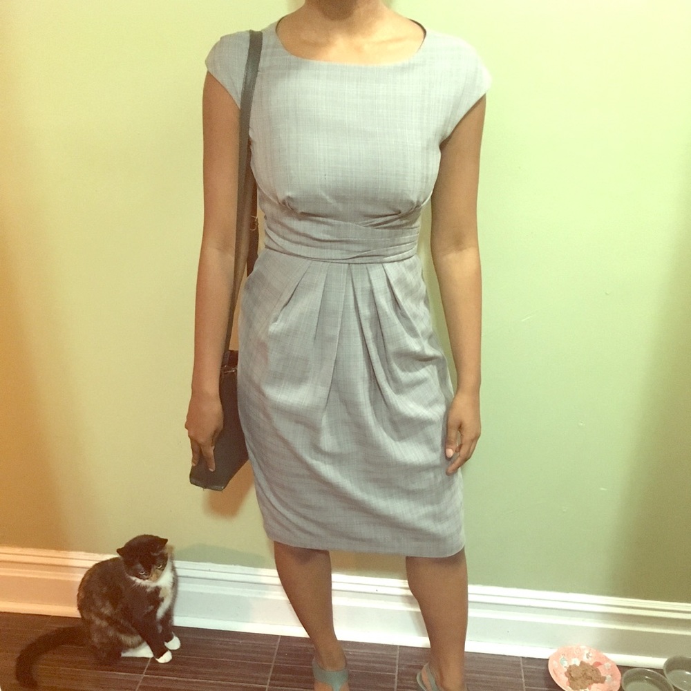 Jax Office Dress in Gray